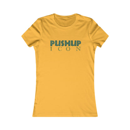 Motivational Women's Tee - Pushup Icon Fitness Shirt