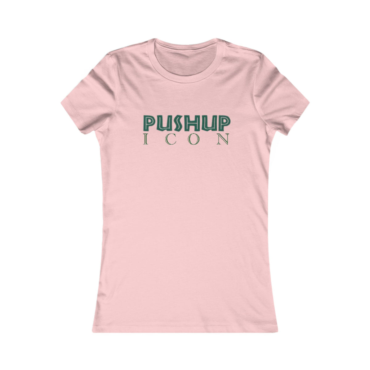Motivational Women's Tee - Pushup Icon Fitness Shirt