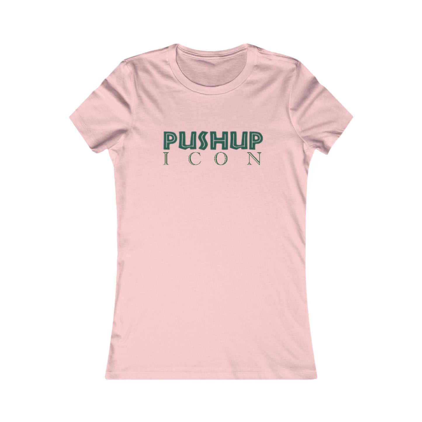 Motivational Women's Tee - Pushup Icon Fitness Shirt