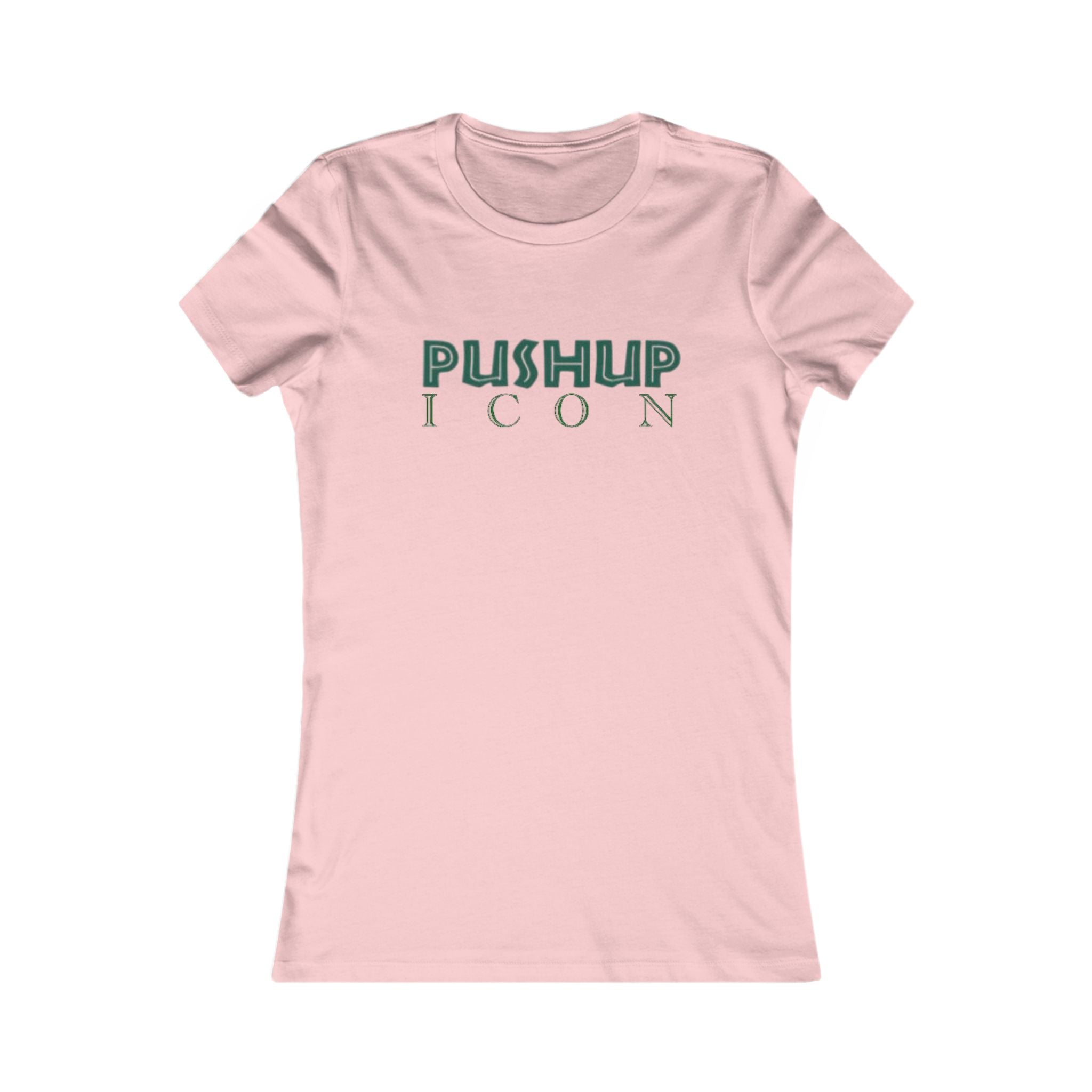 Motivational Women's Tee - Pushup Icon Fitness Shirt