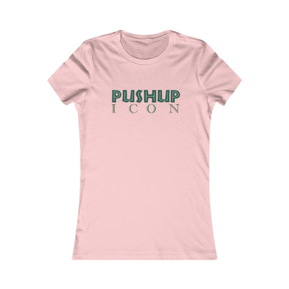 Motivational Women's Tee - Pushup Icon Fitness Shirt