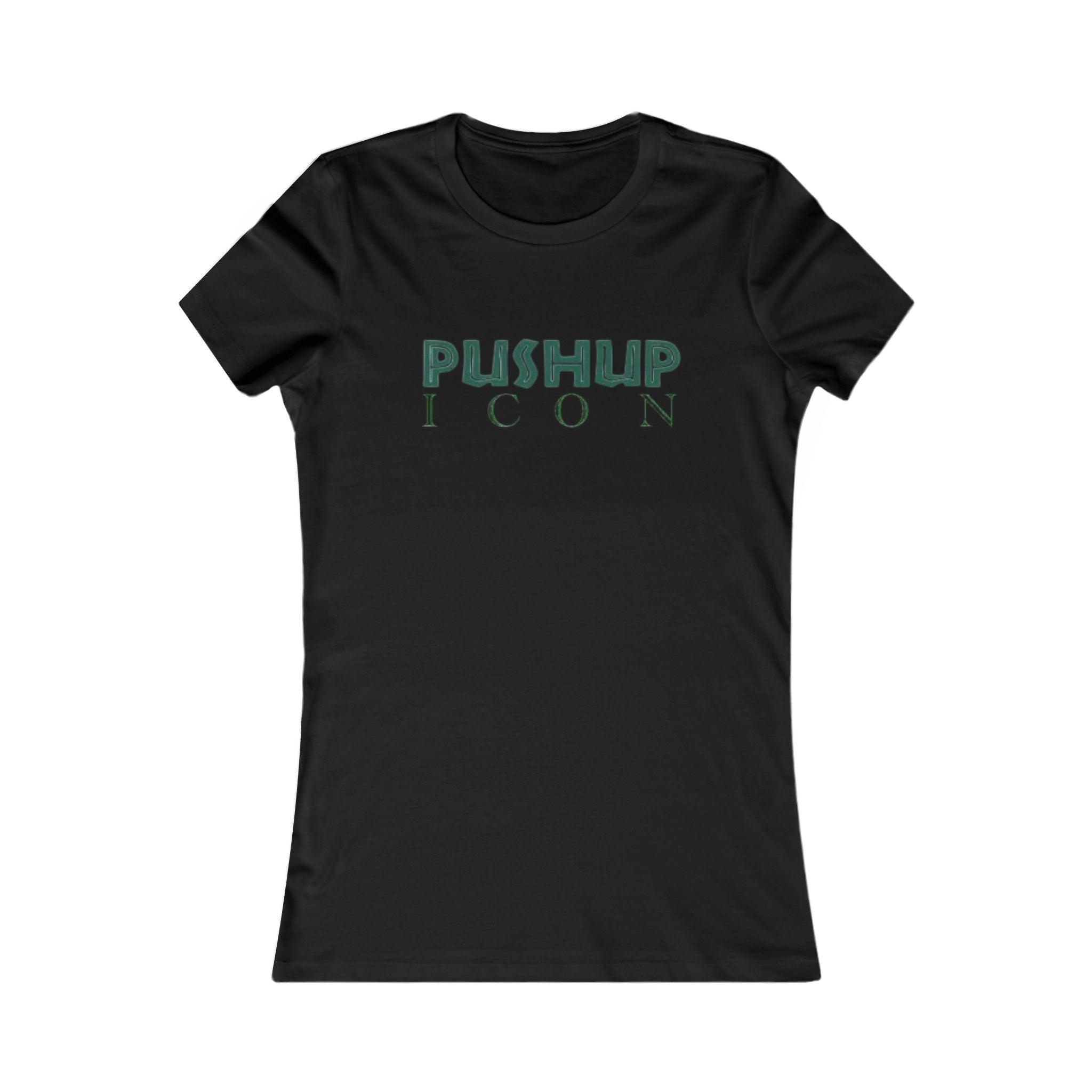 Motivational Women's Tee - Pushup Icon Fitness Shirt