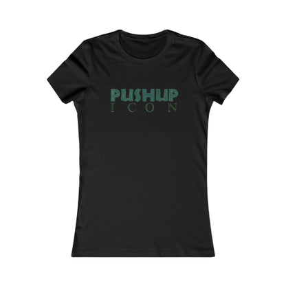 Motivational Women's Tee - Pushup Icon Fitness Shirt