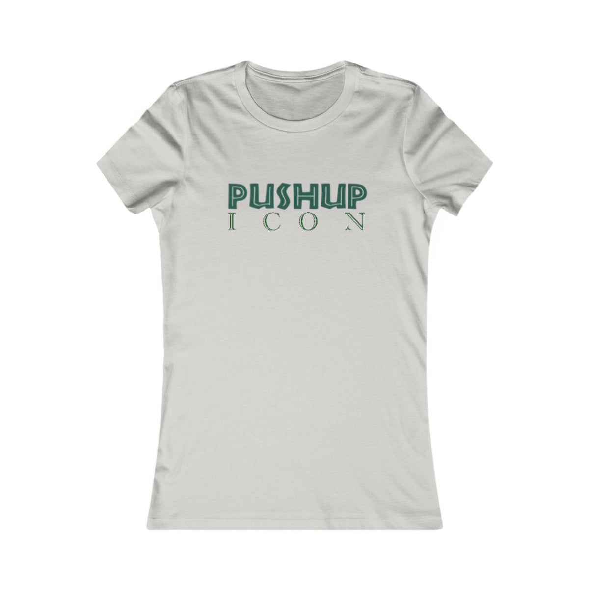 Motivational Women's Tee - Pushup Icon Fitness Shirt