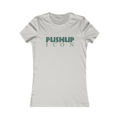 Motivational Women's Tee - Pushup Icon Fitness Shirt