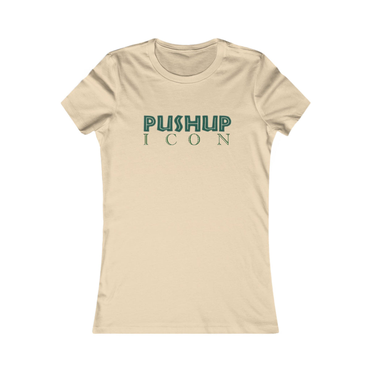 Motivational Women's Tee - Pushup Icon Fitness Shirt
