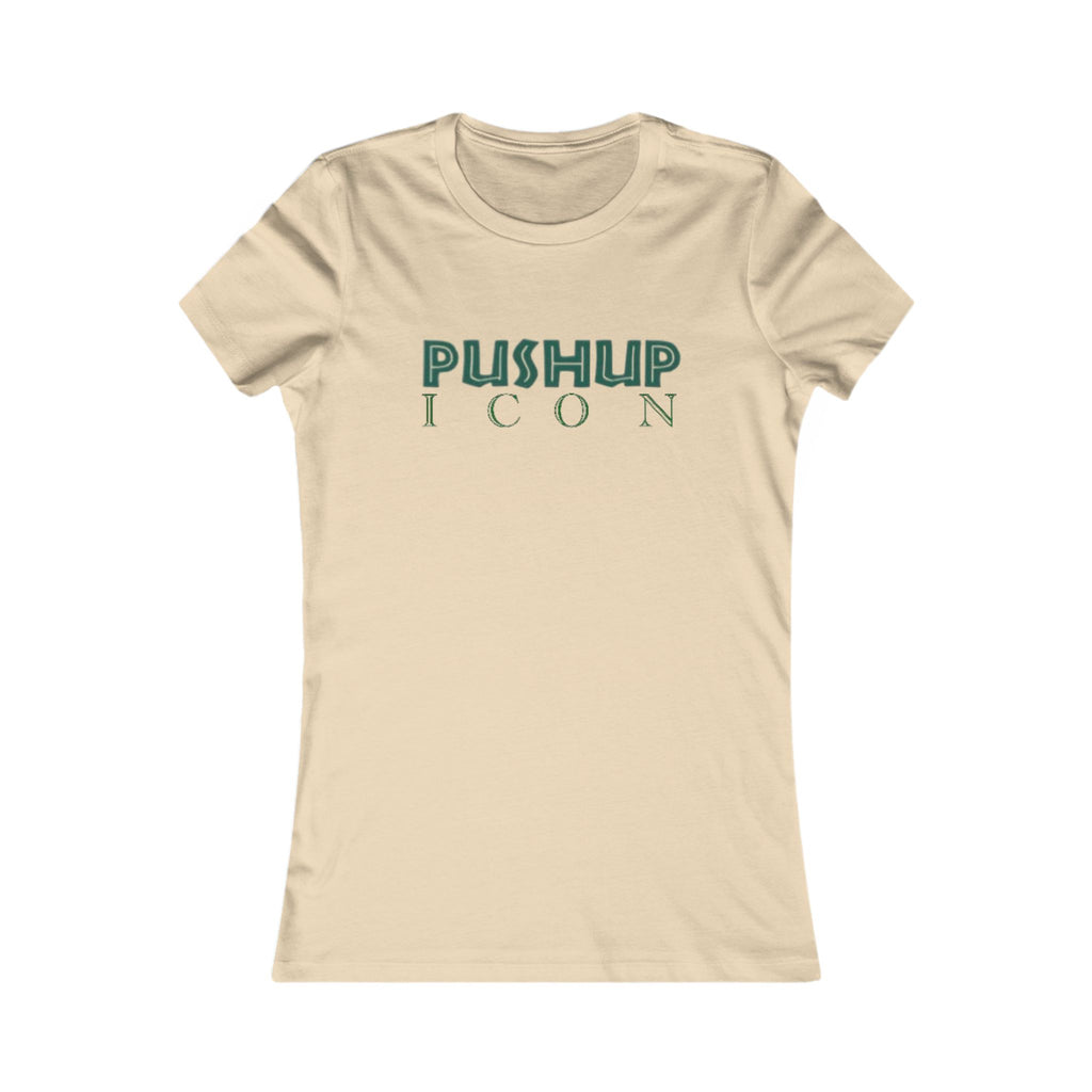 Motivational Women's Tee - Pushup Icon Fitness Shirt