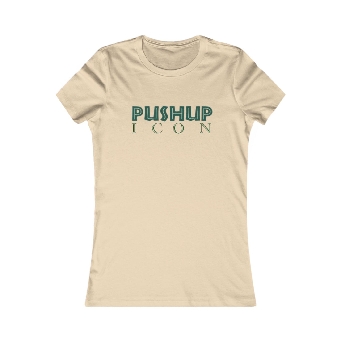 Motivational Women's Tee - Pushup Icon Fitness Shirt