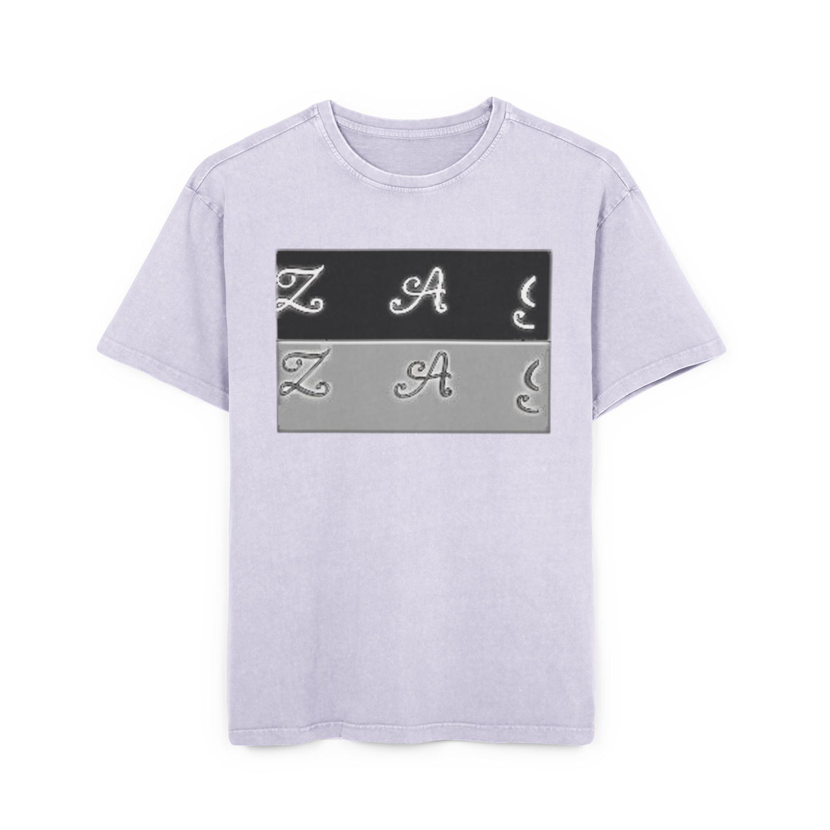 Oversize Tee - Zagzag Acid Washed Design