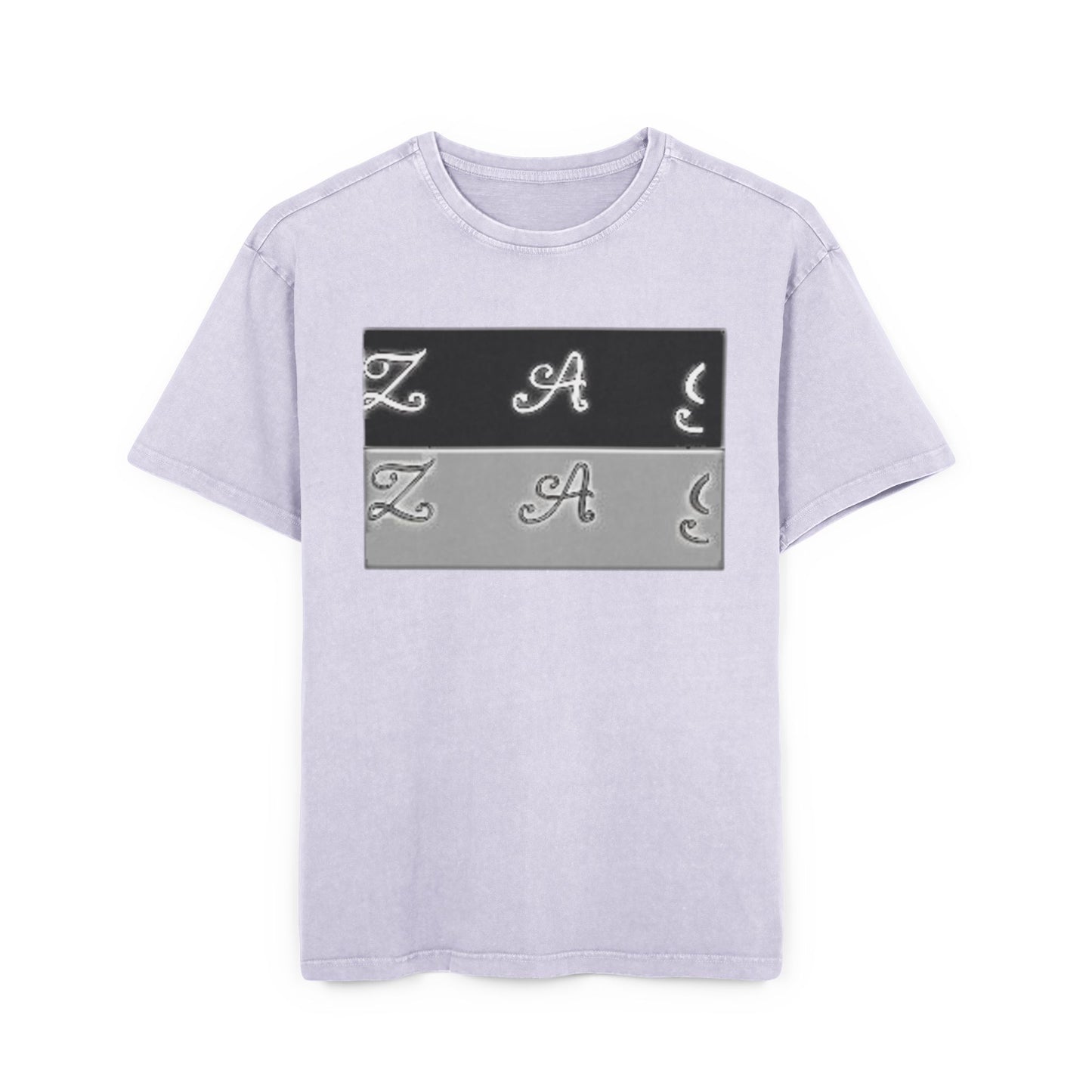 Oversize Tee - Zagzag Acid Washed Design