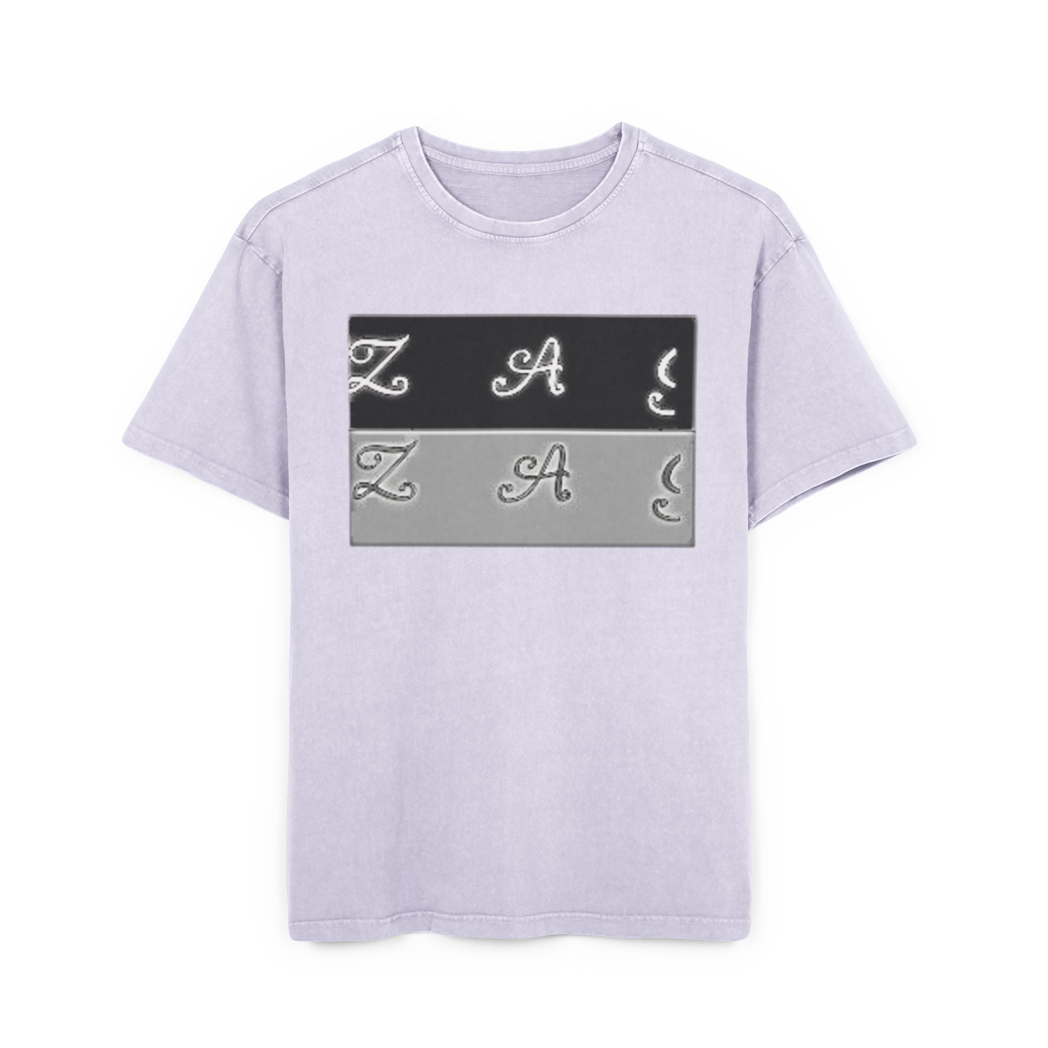 Oversize Tee - Zagzag Acid Washed Design