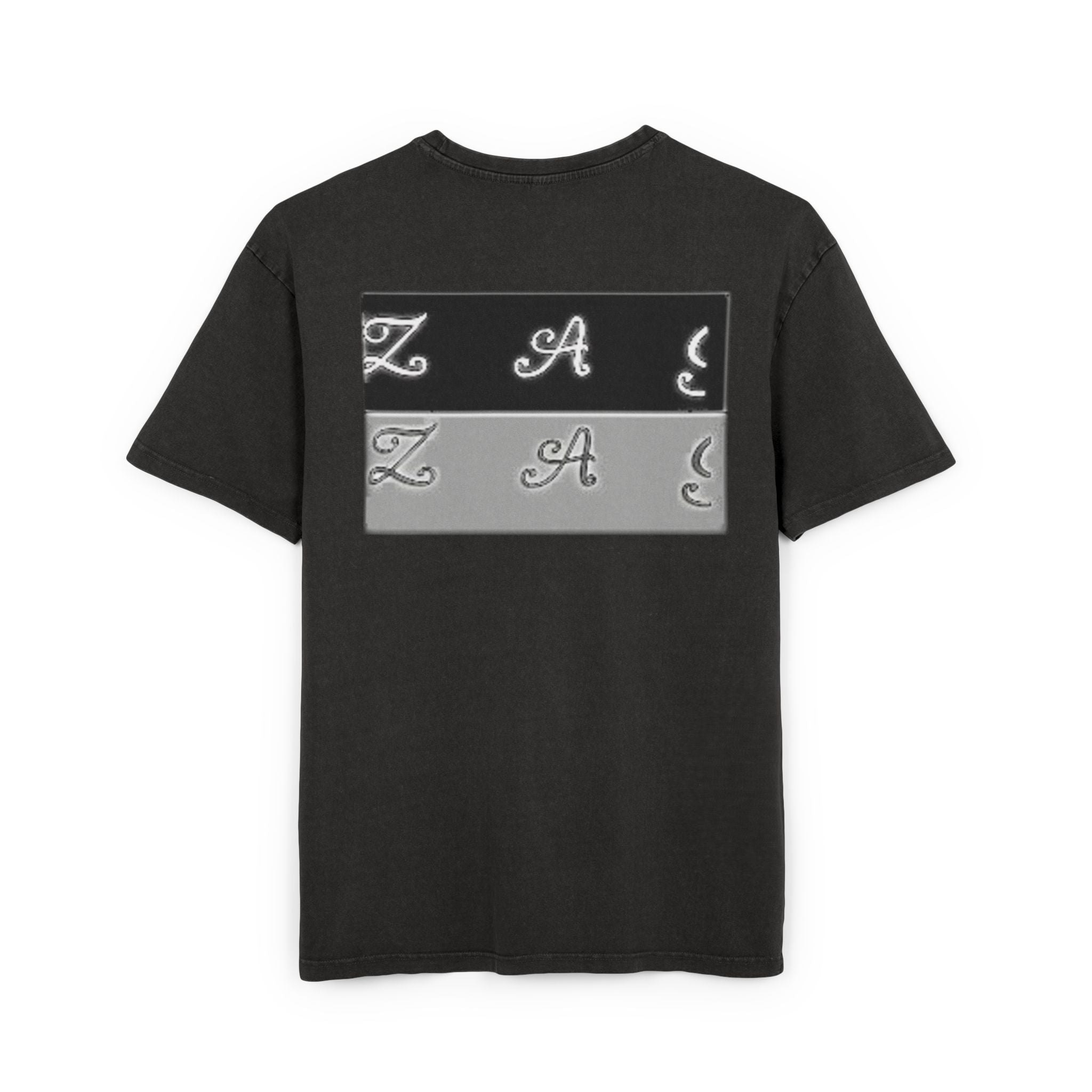 Oversize Tee - Zagzag Acid Washed Design