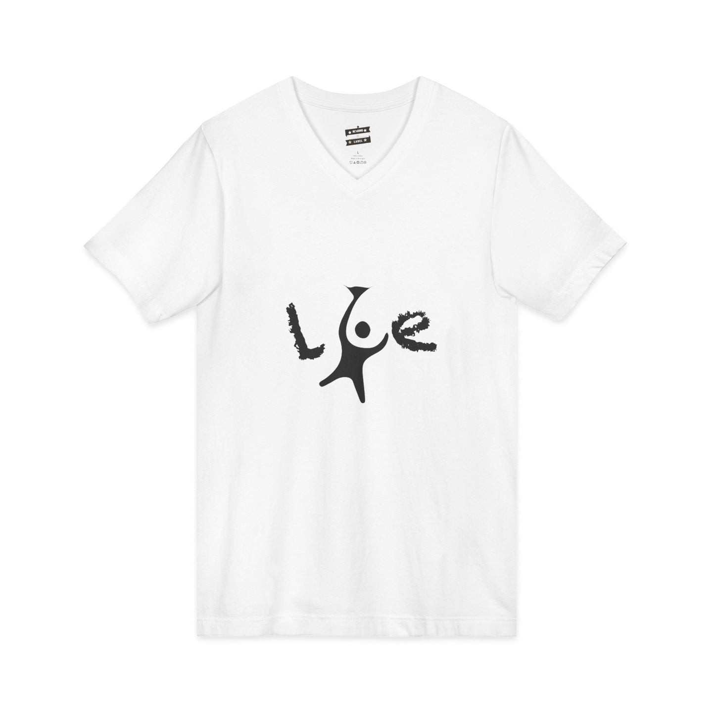 Love Vibe Unisex V-Neck Tee, Printify