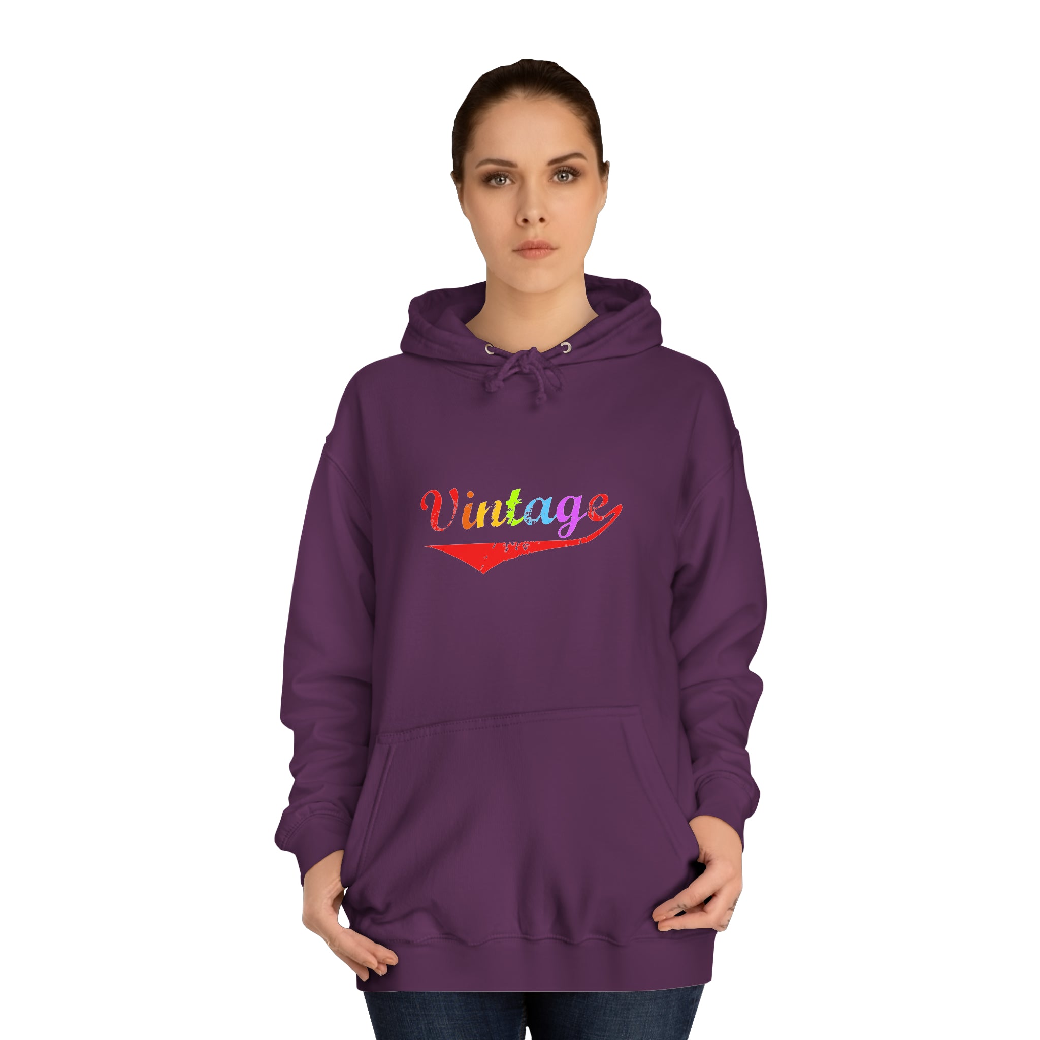 Sweat à capuche unisexe vintage 