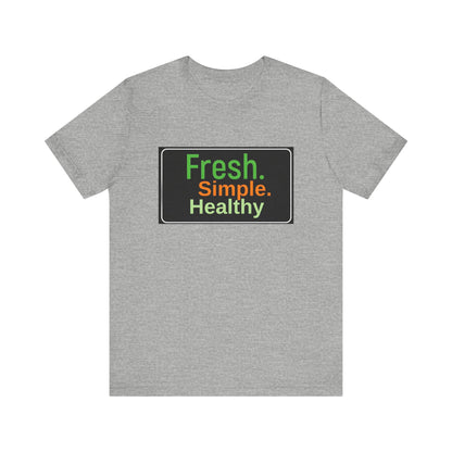 Unisex Fresh Simple Short Sleeve Tee