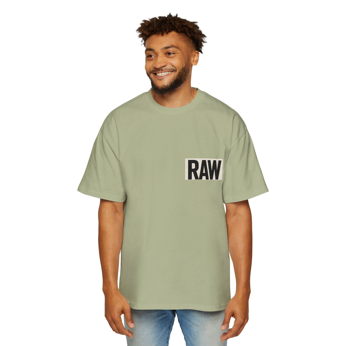 Men's Heavy Oversized Tee - Casual Streetwear, Summer Essential, Graphic T-Shirt, Gift for Him, Trending Fashion Printify