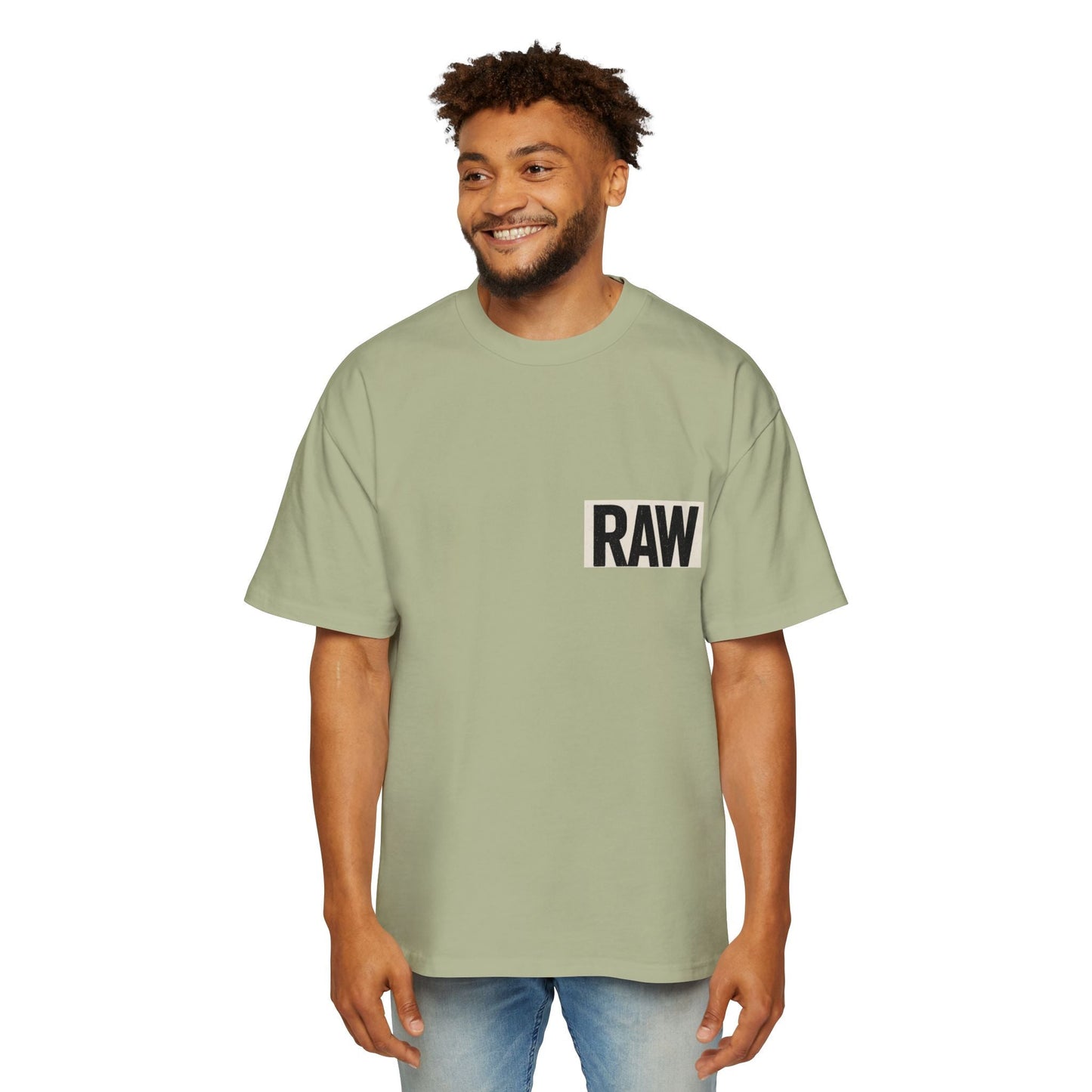 Men's Heavy Oversized Tee - Casual Streetwear, Summer Essential, Graphic T-Shirt, Gift for Him, Trending Fashion Printify