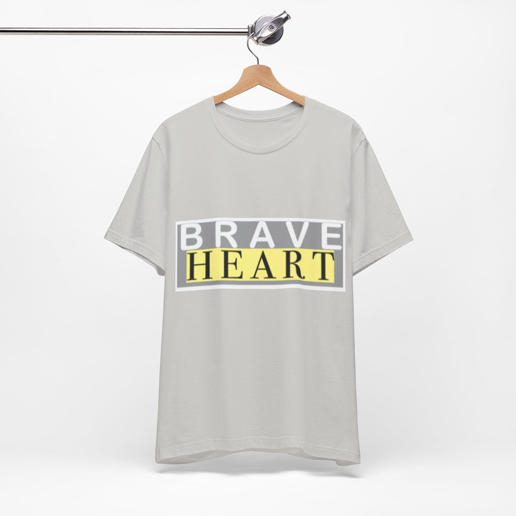 Brave Heart Unisex Tee, Inspirational T-Shirt, Gift for Champions, Casual Wear, Motivational Apparel