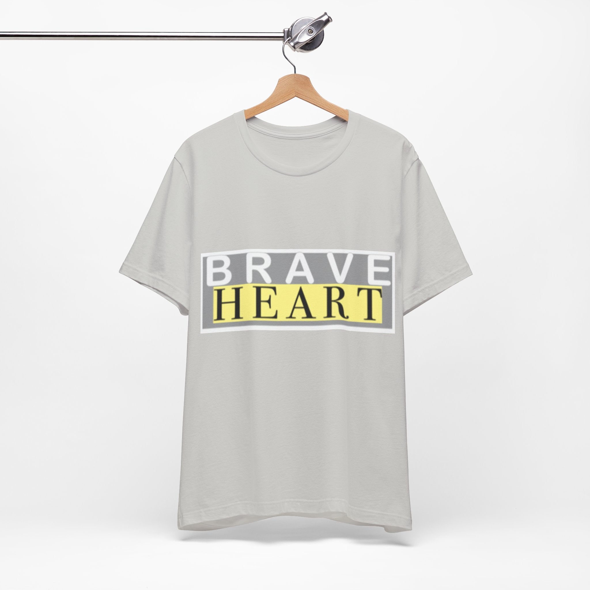 Brave Heart Unisex Tee, Inspirational T-Shirt, Gift for Champions, Casual Wear, Motivational Apparel
