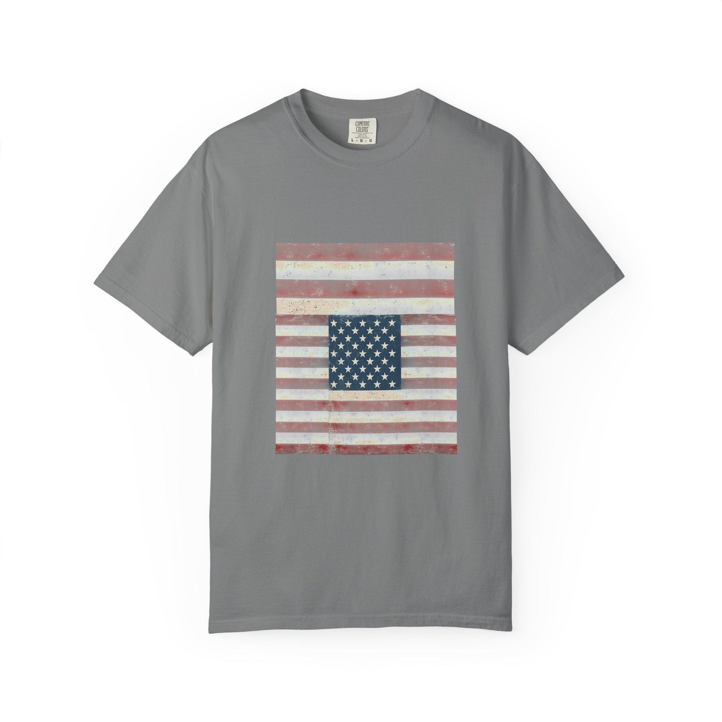 Patriotic Garment-Dyed T-Shirt | Perfect for 4th of July, Memorial Day, Casual Wear, Gifts, Americana Style Printify