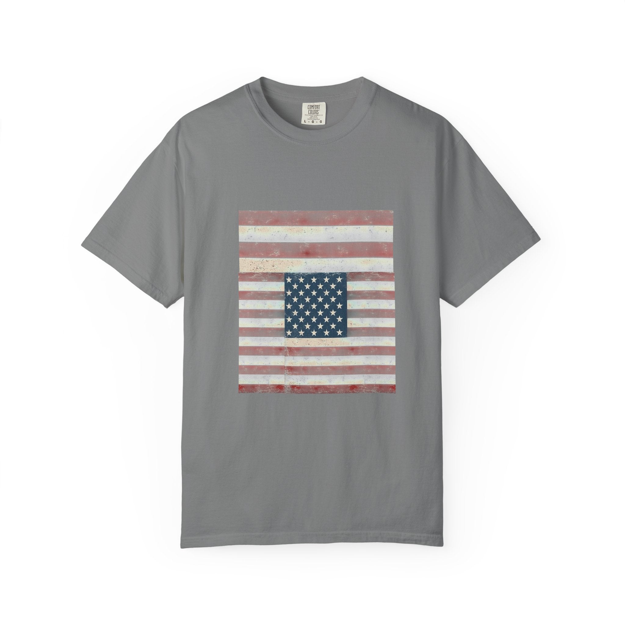 Patriotic Garment-Dyed T-Shirt | Perfect for 4th of July, Memorial Day, Casual Wear, Gifts, Americana Style Printify