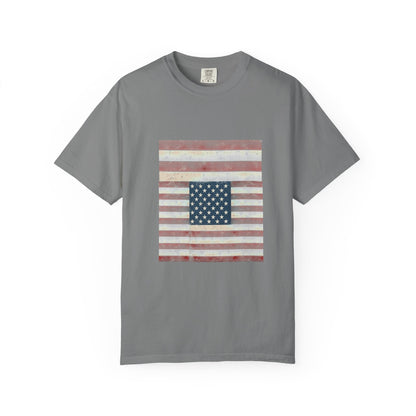 Patriotic Garment-Dyed T-Shirt | Perfect for 4th of July, Memorial Day, Casual Wear, Gifts, Americana Style Printify