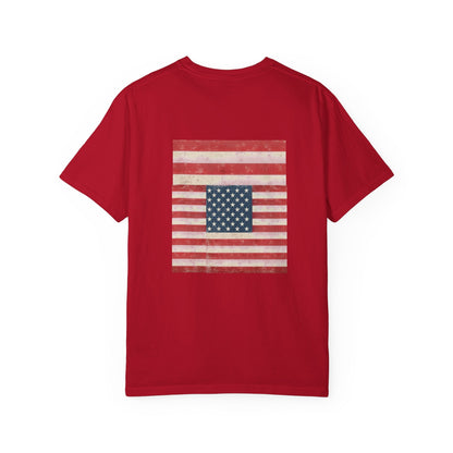 Patriotic Garment-Dyed T-Shirt | Perfect for 4th of July, Memorial Day, Casual Wear, Gifts, Americana Style Printify