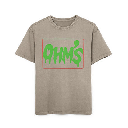 T-Shirt Olm’s Mann Acid Washed Heavy Oversize Tee for Men