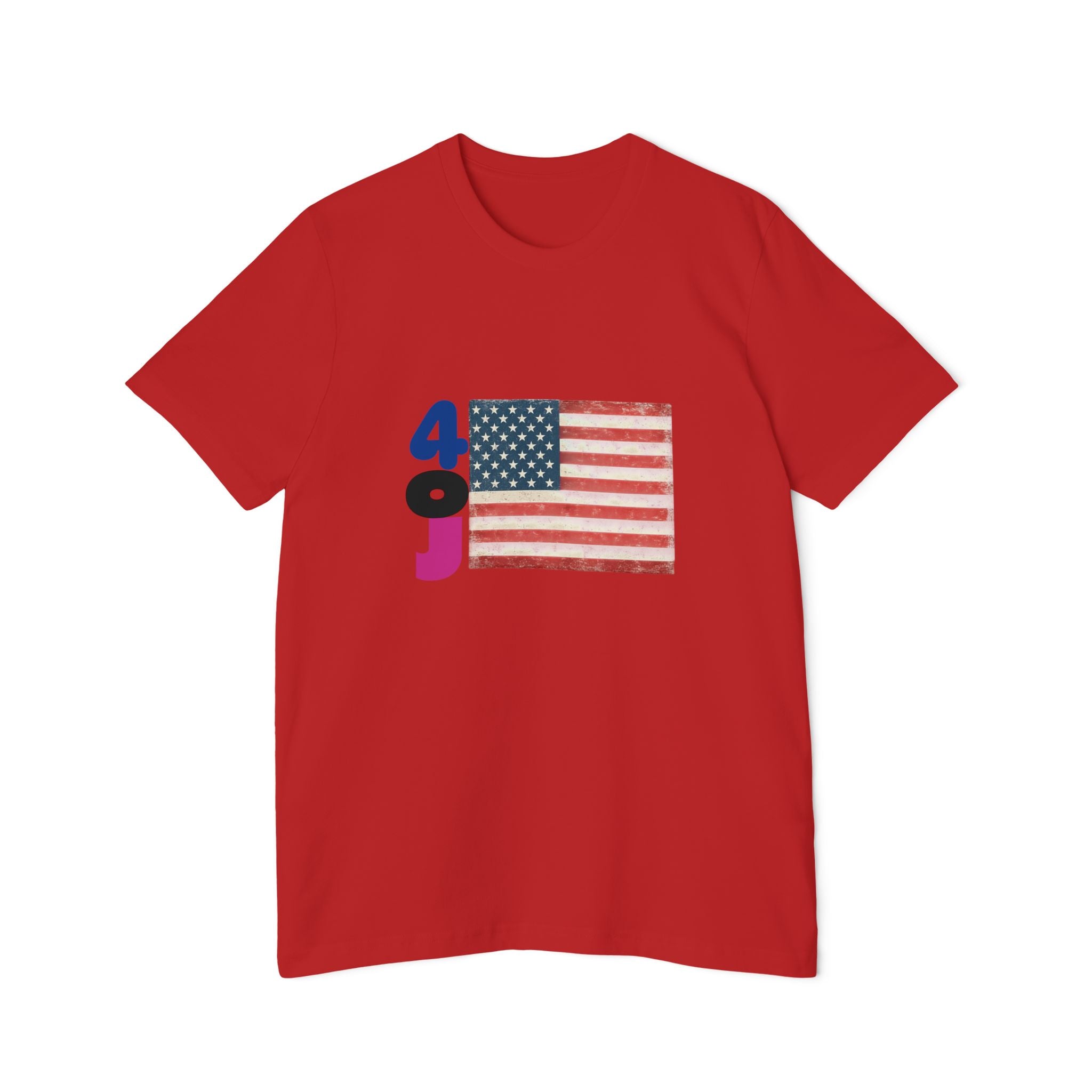 USA Flag Short-Sleeve T-Shirt, Patriotic Tee for Independence Day, Casual Wear, Gift for Veterans, Summer Style Printify