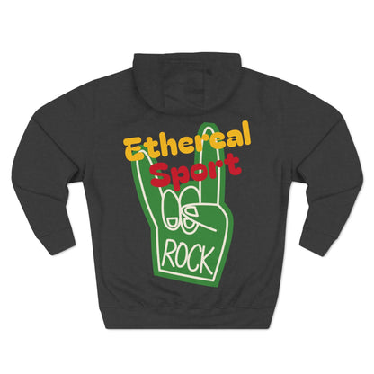 Fleece Hoodie - Ethereal Sport Rock Design