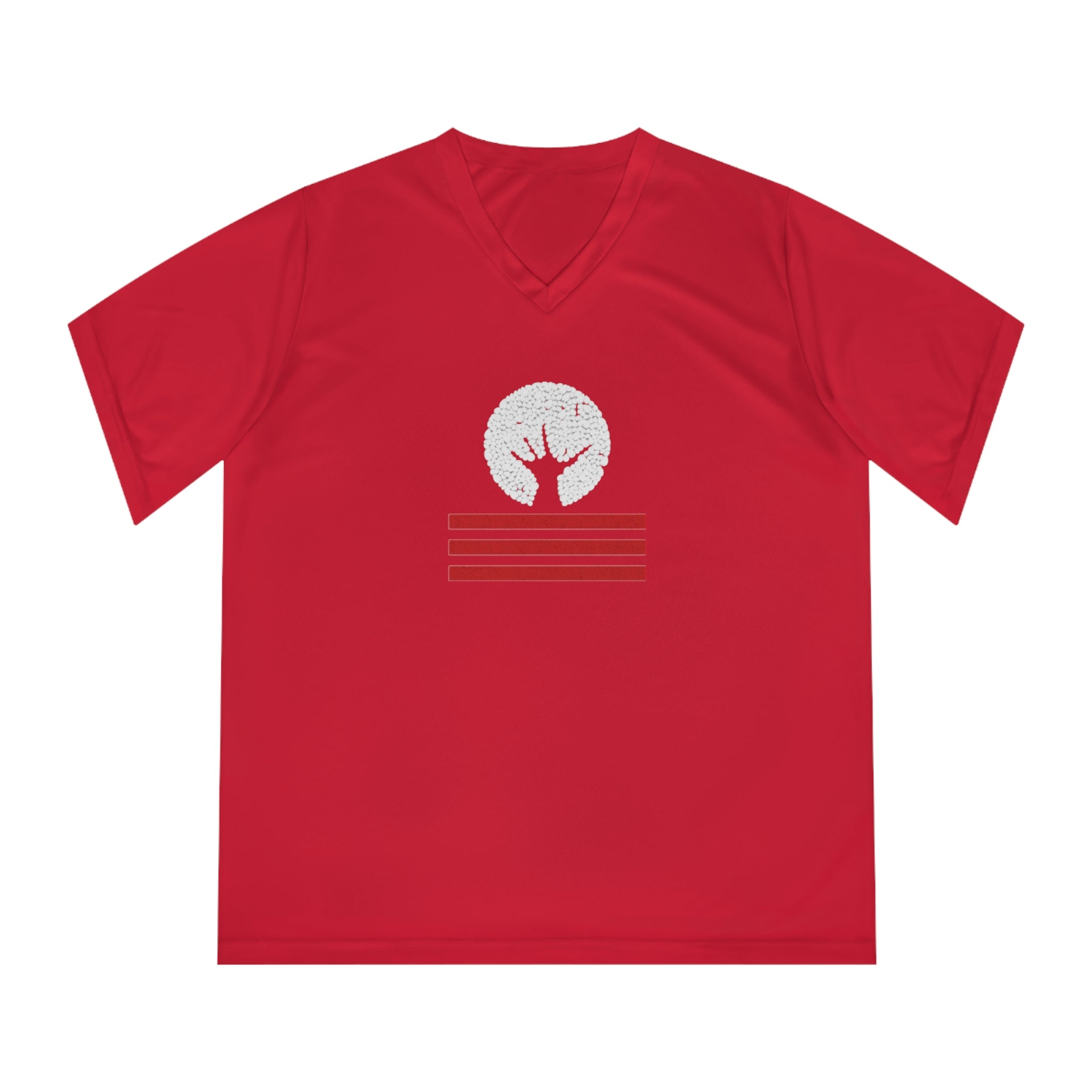 Women's Performance V-Neck T-Shirt with Unique Graphic Design, Sports Tee, Workout Top, Casual Athletic Wear, Gift for Active Lifestyle