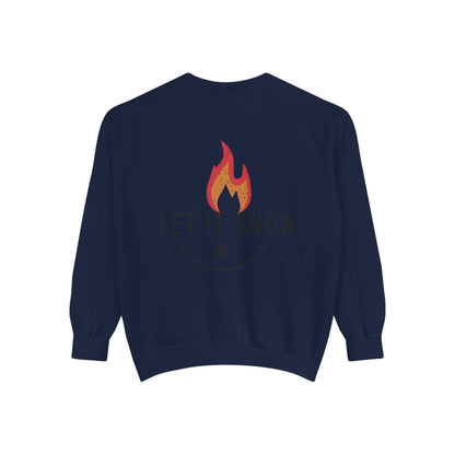 Let It Snow Unisex Garment-Dyed Sweatshirt