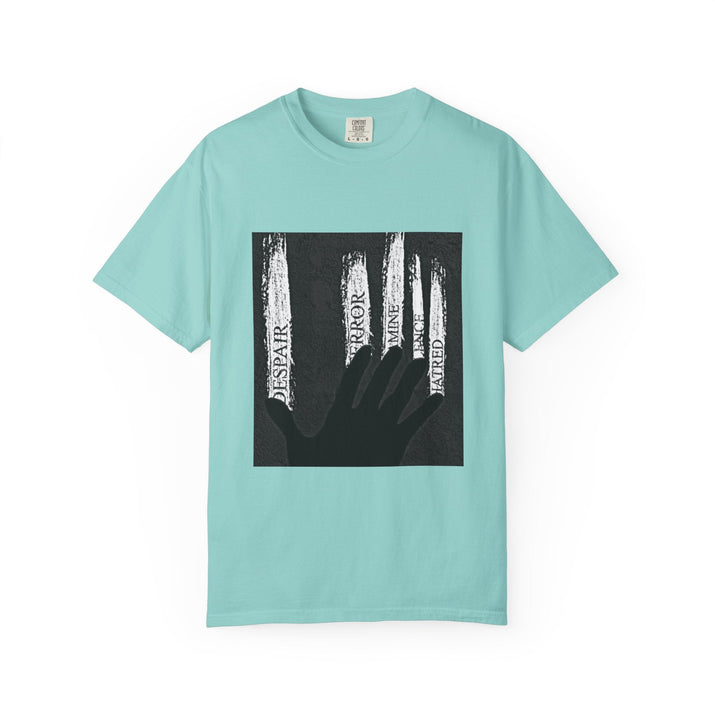 Garment-Dyed T-shirt, Unisex Black Graphic Tee, Motivational Shirt, Casual Streetwear, Perfect Gift for Friends Printify