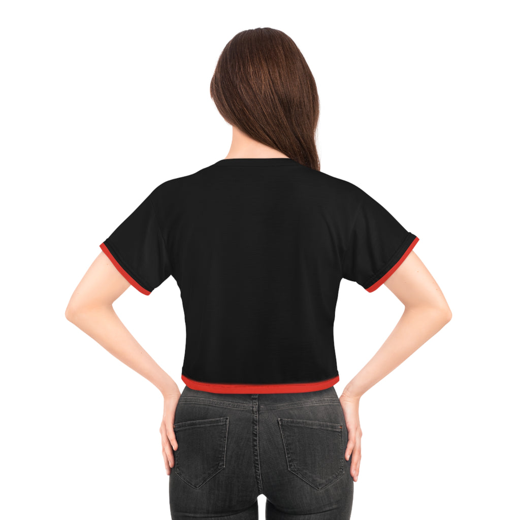 Trendy Cropped Tee, Casual Chic Top, Summer Fashion, Festival Wear, Everyday Style, Gift for Her, Edgy Graphic Tee