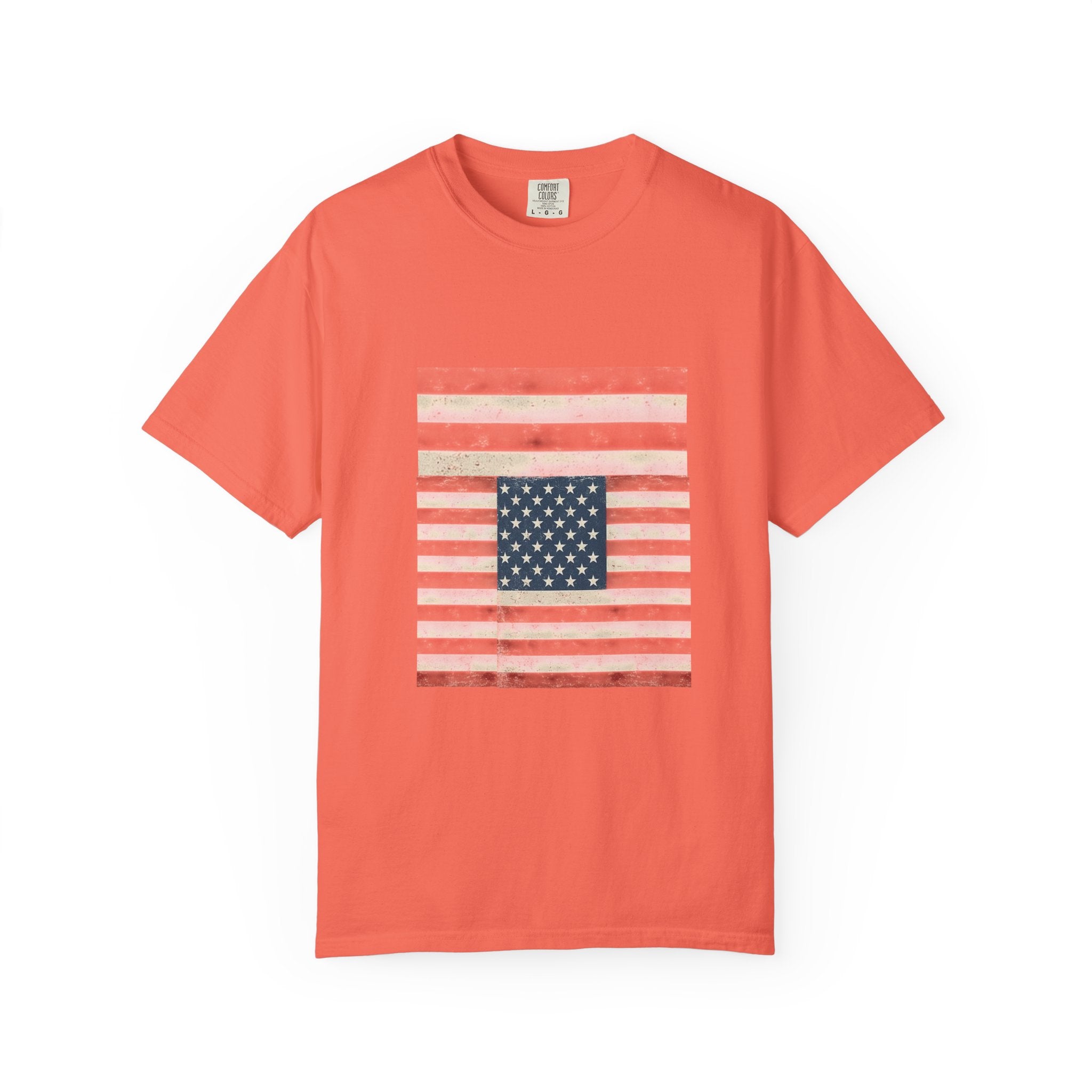 Patriotic Garment-Dyed T-Shirt | Perfect for 4th of July, Memorial Day, Casual Wear, Gifts, Americana Style Printify