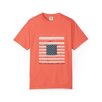 Patriotic Garment-Dyed T-Shirt | Perfect for 4th of July, Memorial Day, Casual Wear, Gifts, Americana Style Printify