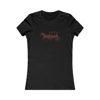 Equestrian Favorite Tee - Stylish Horse & Carriage Design