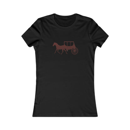 Equestrian Favorite Tee - Stylish Horse & Carriage Design