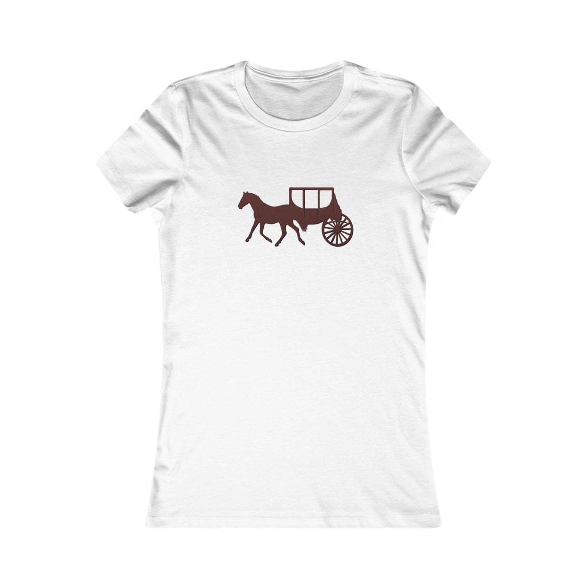 Equestrian Favorite Tee - Stylish Horse & Carriage Design