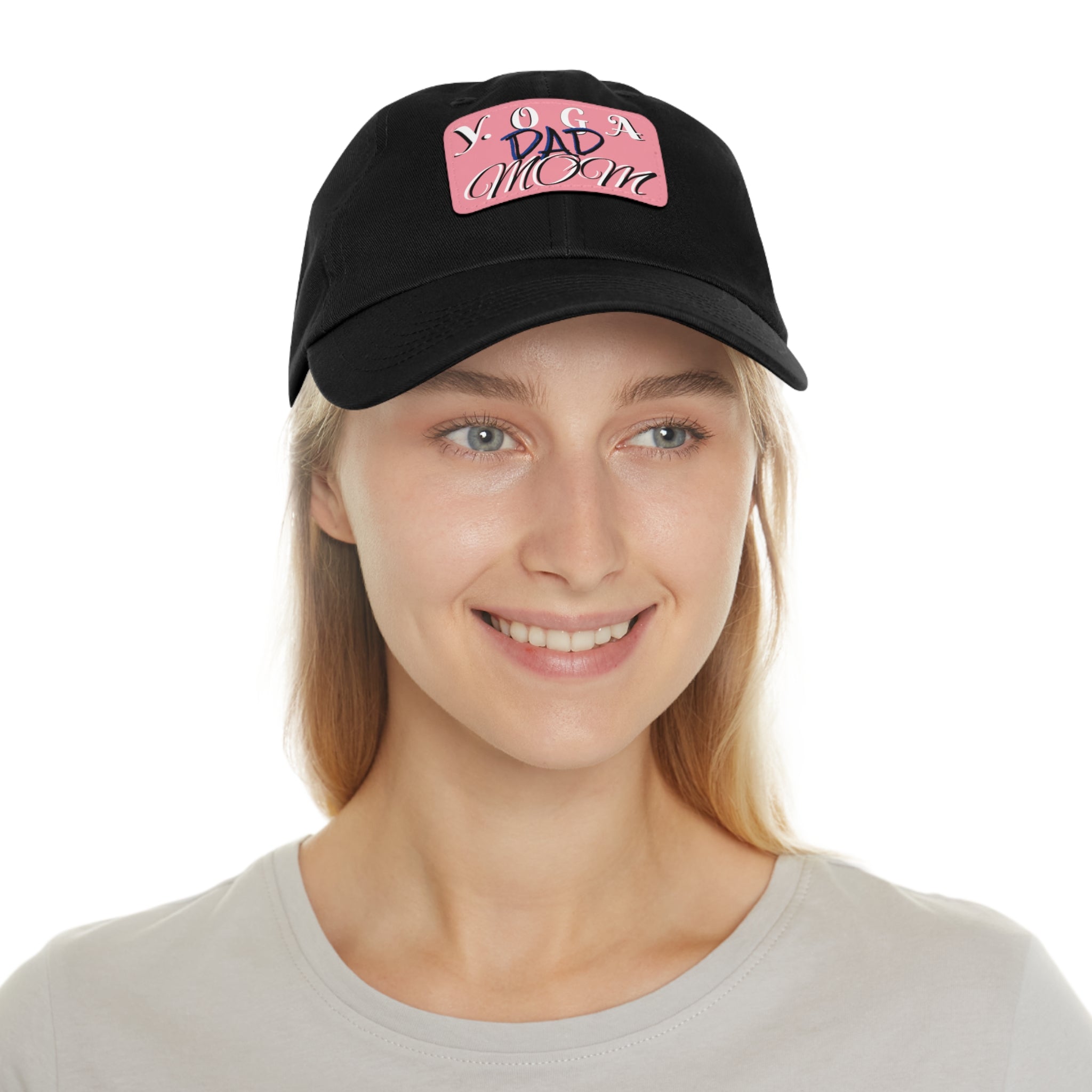 Yoga Dad Hat with Leather Patch