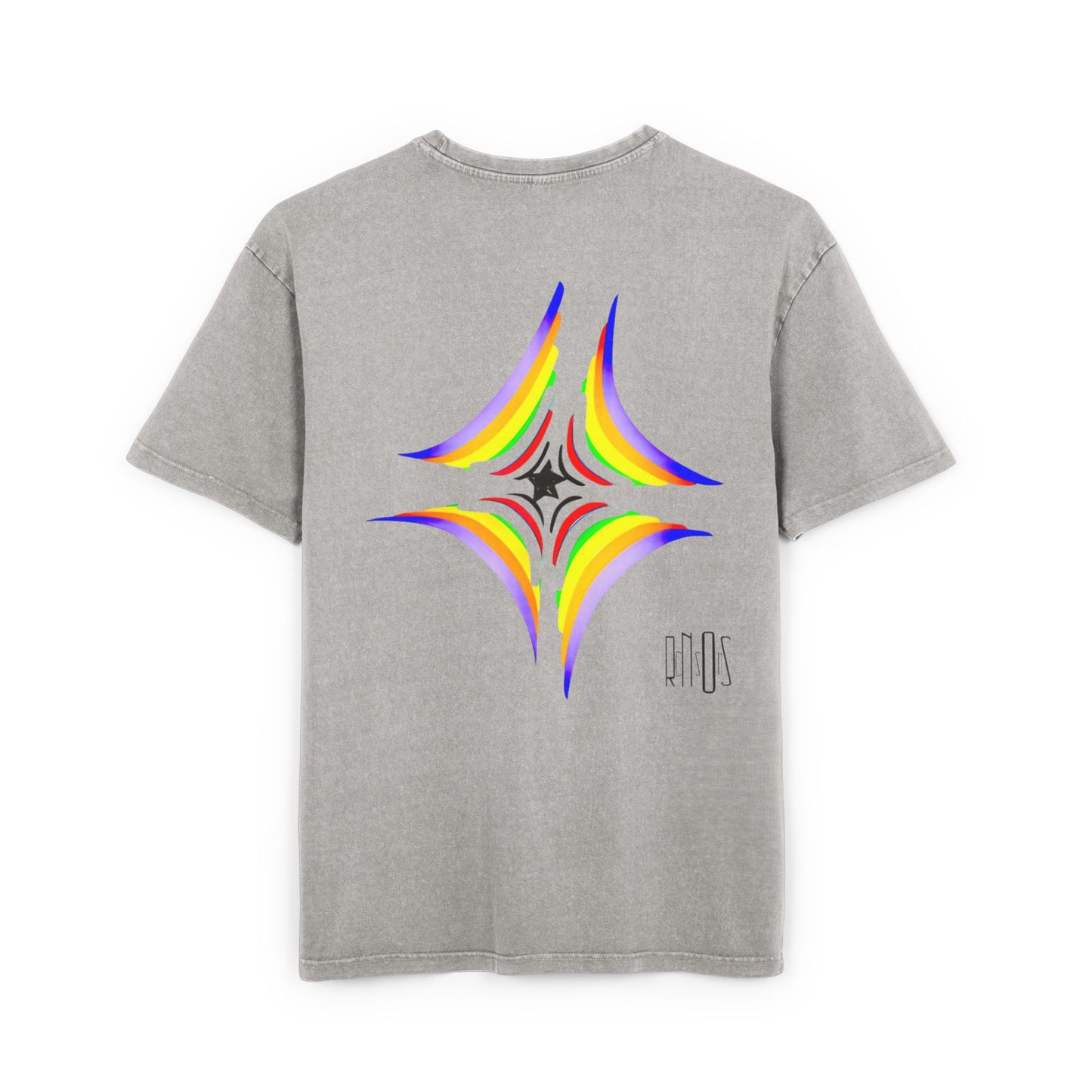 Acid Washed Heavy Oversize Tee-Inner core design