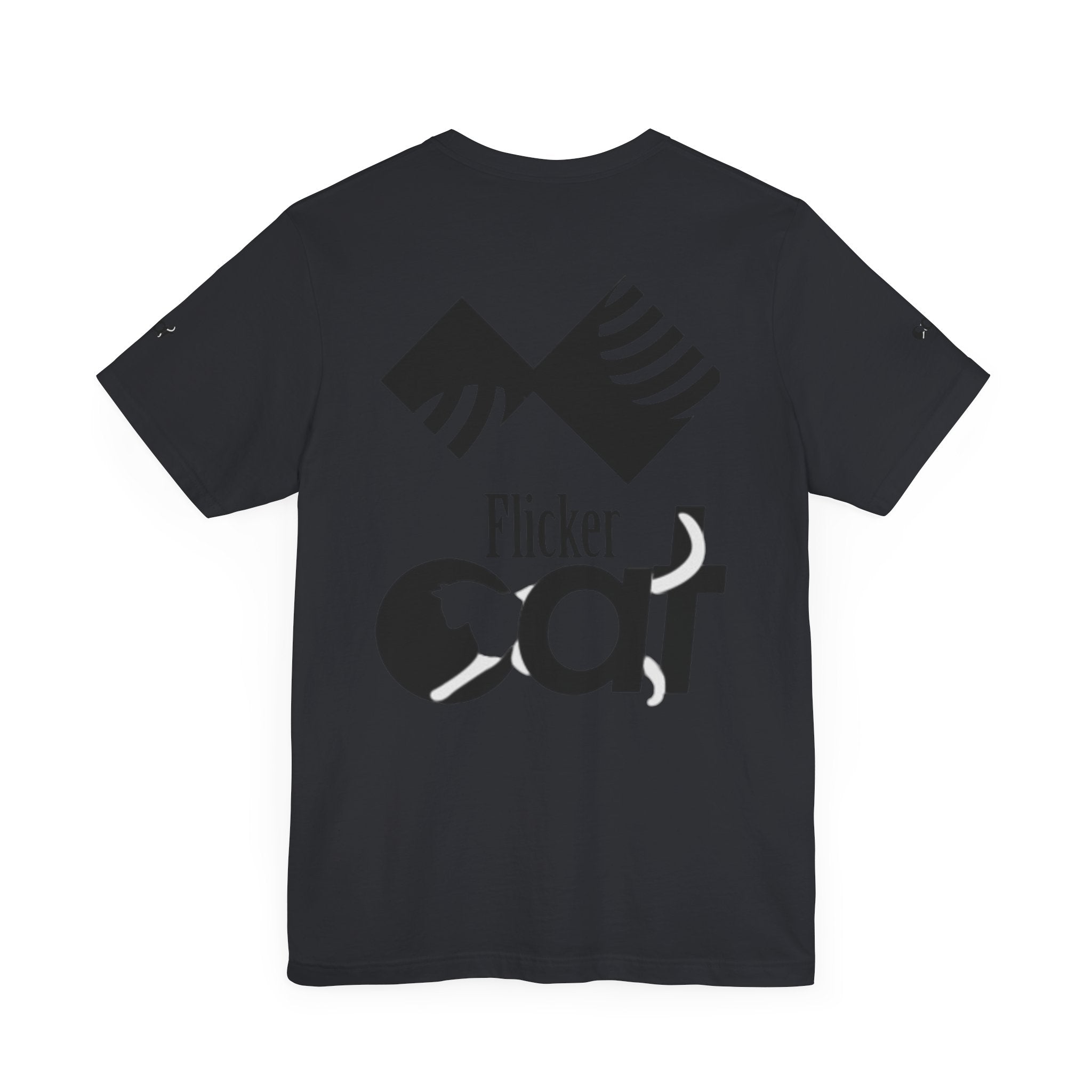 Flicker Cat Graphic Tee - Unisex Jersey Short Sleeve T-Shirt for Cat Lovers