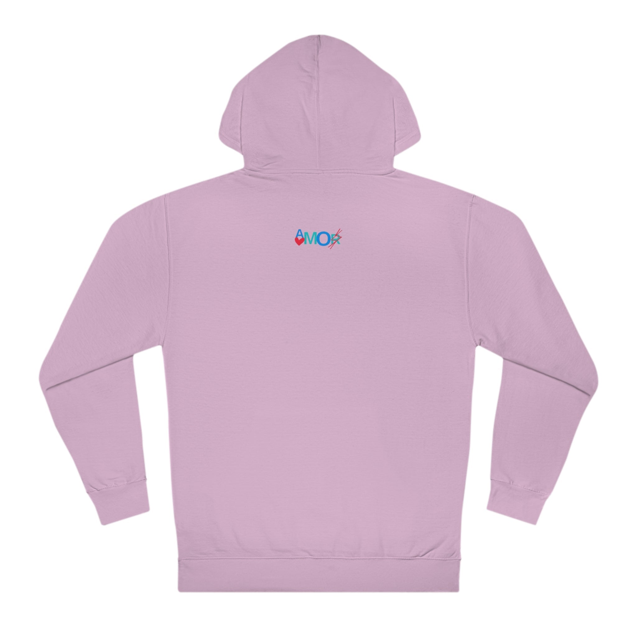 AMORX Unisex Hooded Sweatshirt - Cool and Edgy Love Typography Design Printify