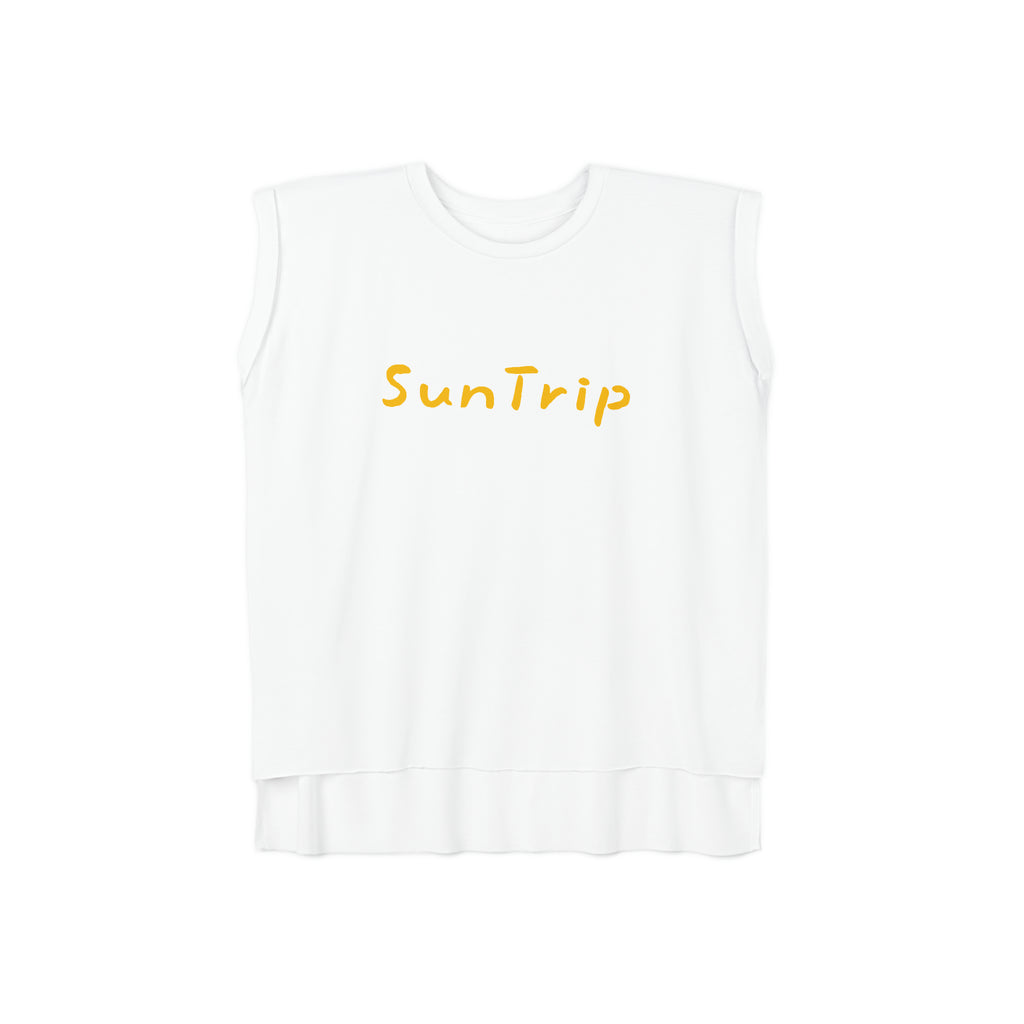 Women’s Flowy Rolled Cuffs Muscle Tee