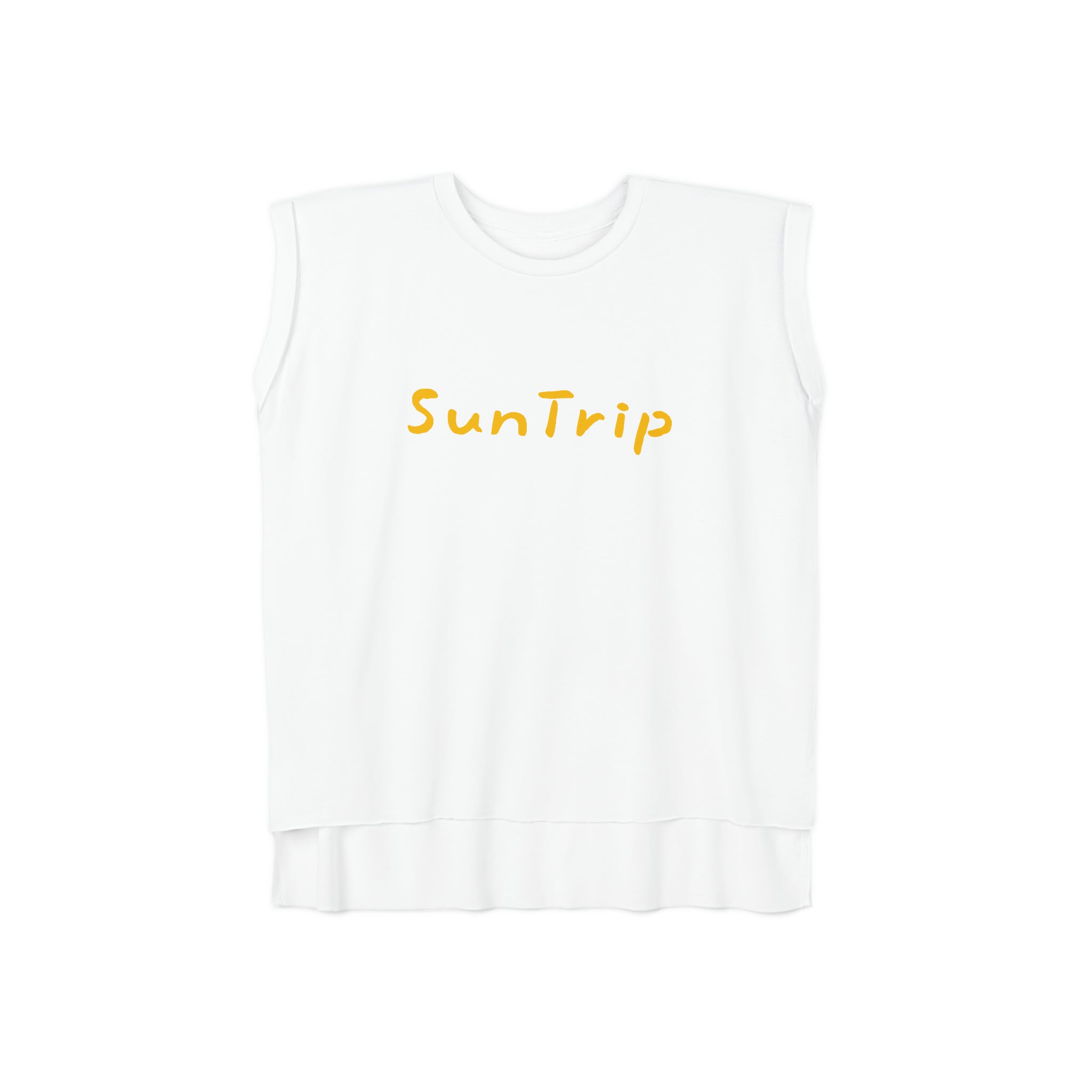 Women’s Flowy Rolled Cuffs Muscle Tee