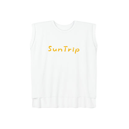 Women’s Flowy Rolled Cuffs Muscle Tee