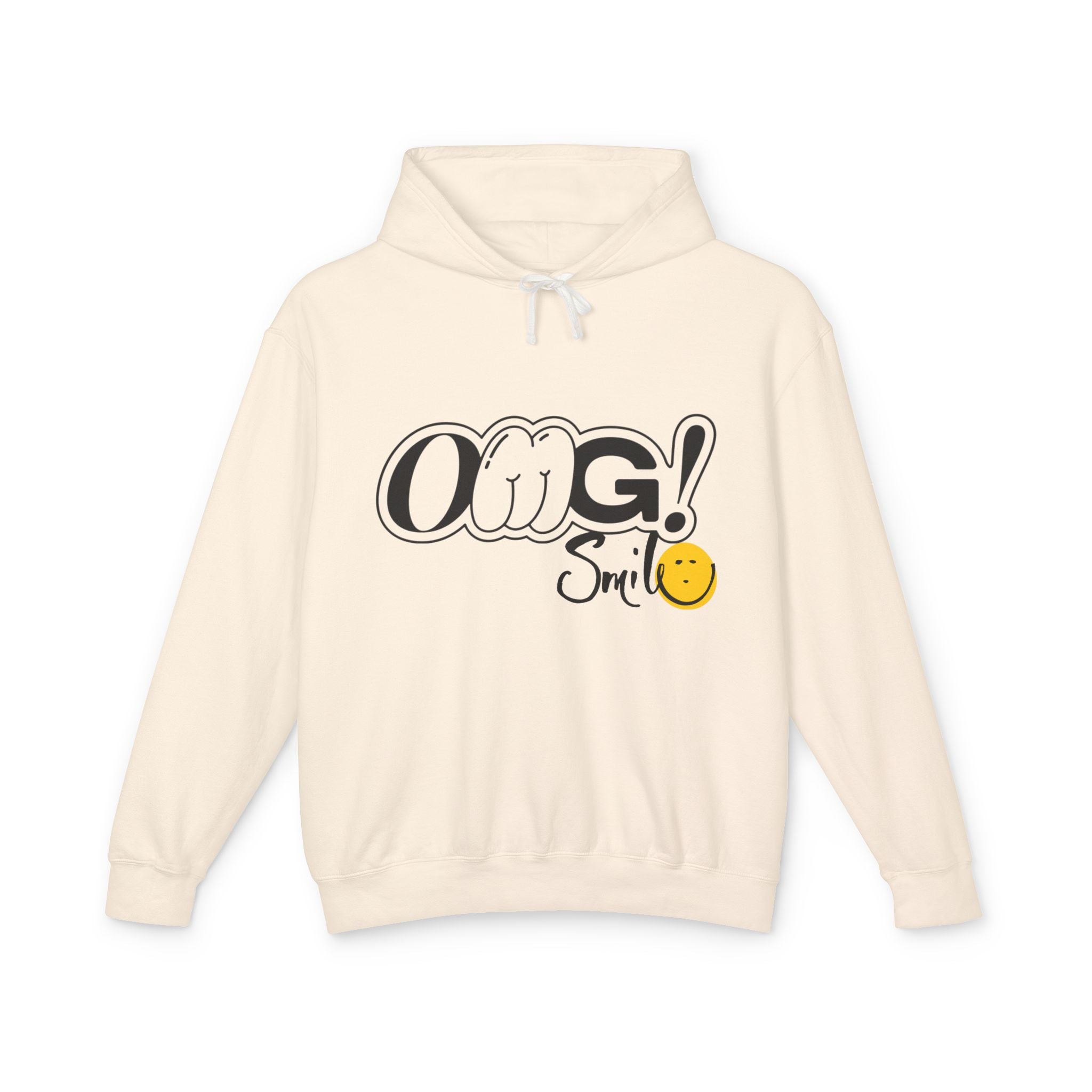 OMG!Smile Lightweight Hooded Sweatshirt