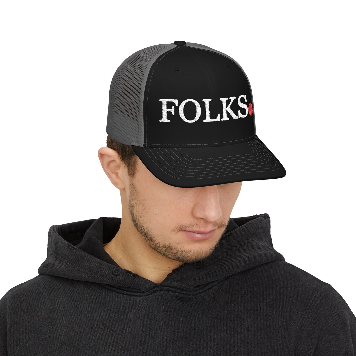 FOLKS Snapback Trucker Cap, Hat, For All Occasions Printify