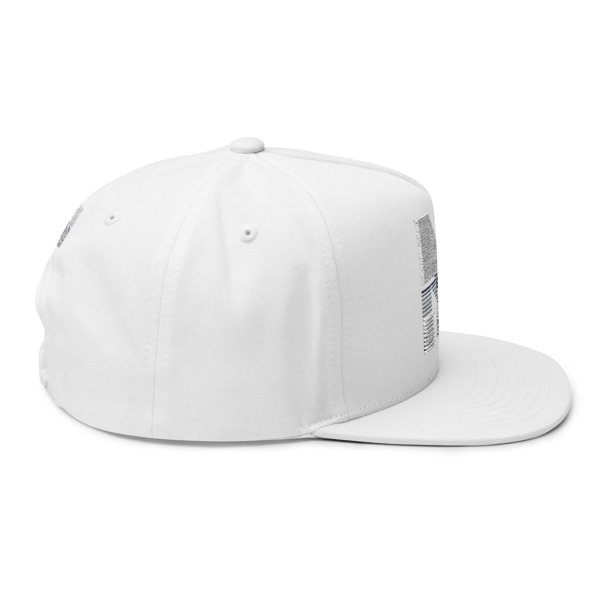 Stylish Embroidered Flat Bill Cap, Trend Snapback Printify
