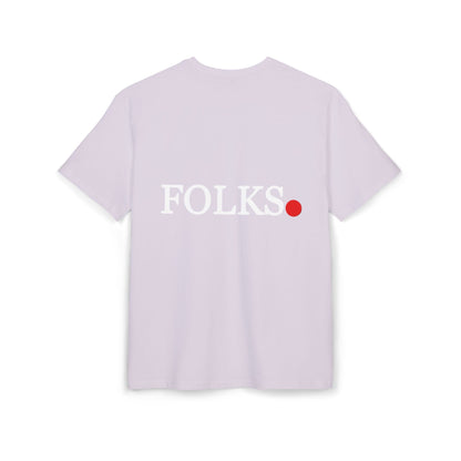 Oversized Tee with Bold Red Dot, Everyday Tee Printify